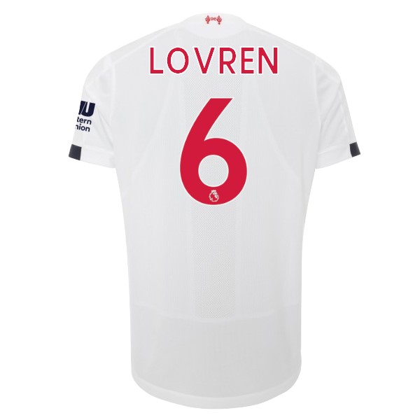 Camiseta Liverpool NO.6 Lovren 2ª 2019 2020 Blanco